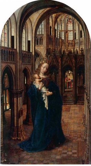 Virgin and Child in the Church, 1510, Gérard David