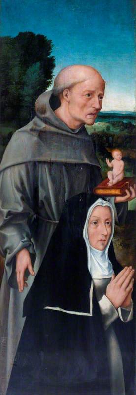 Saint Anthony of Padua with a Nun, , Gérard David