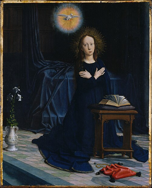 La Vierge de l'Annonciation Retable de Cervara, 1506, Gérard David