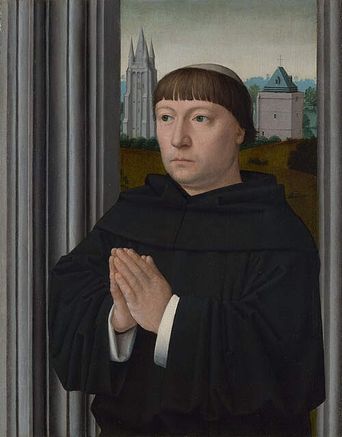 An Augustinian Friar Praying, 1515, Gérard David