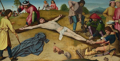 Christ Nailed to the Cross, 1481, Gérard David