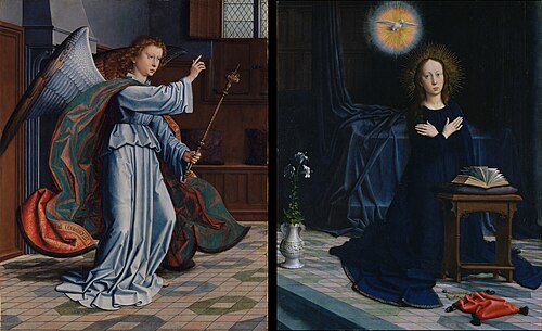 L'Annonciation., 1506, Gérard David
