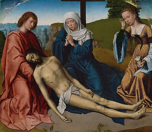Lamentation over the Body of Christ, 1500, Gérard David