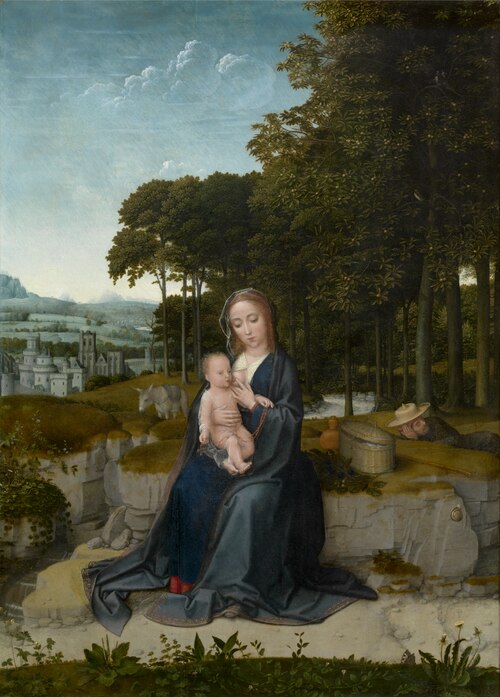 Rest on the Flight into Egypt, 1515, Gérard David