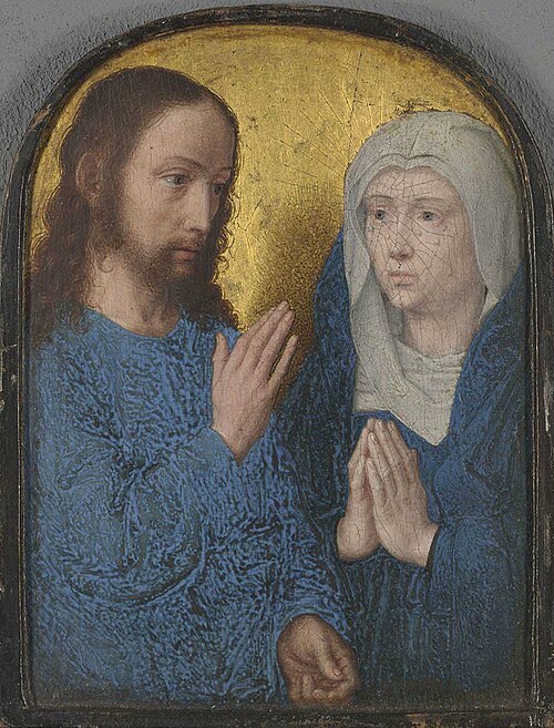Teil eines Diptychons: Abschied Christi von Maria, 1492, Gerard David
