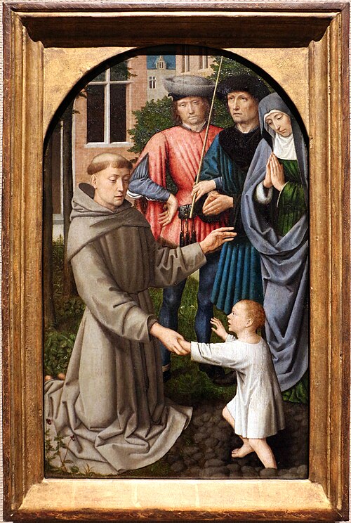 Three Scenes from the Life of Saint Anthony of Padua, 1505, Gérard David