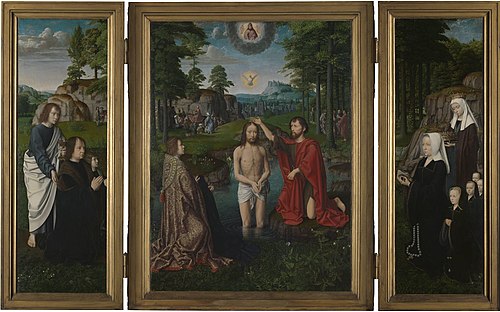 Baptism of Christ, 1505, Gerard David