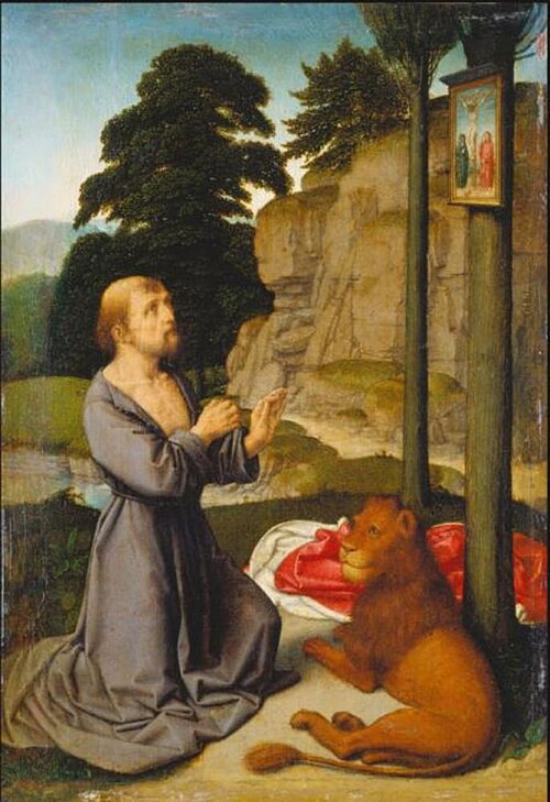 Saint Jerome in the Wilderness, 1510, Gerard David