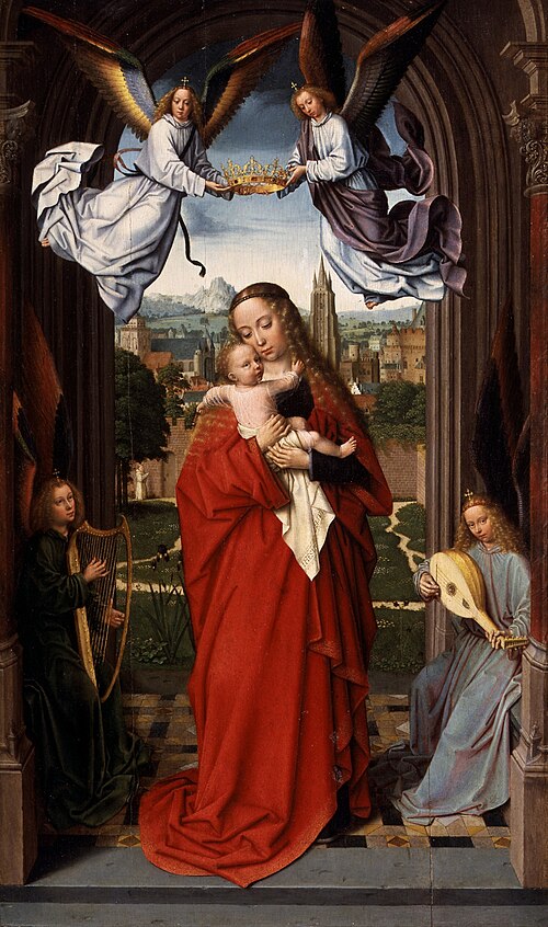 Virgin and Child with Four Angels, 1510, Gerard David