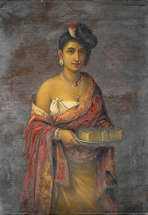 The Maharani of Travancore, 1887, Ravi Varmâ