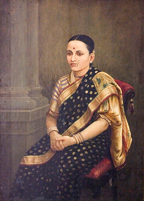 Portrait of a Lady, 1850, Ravi Varmâ