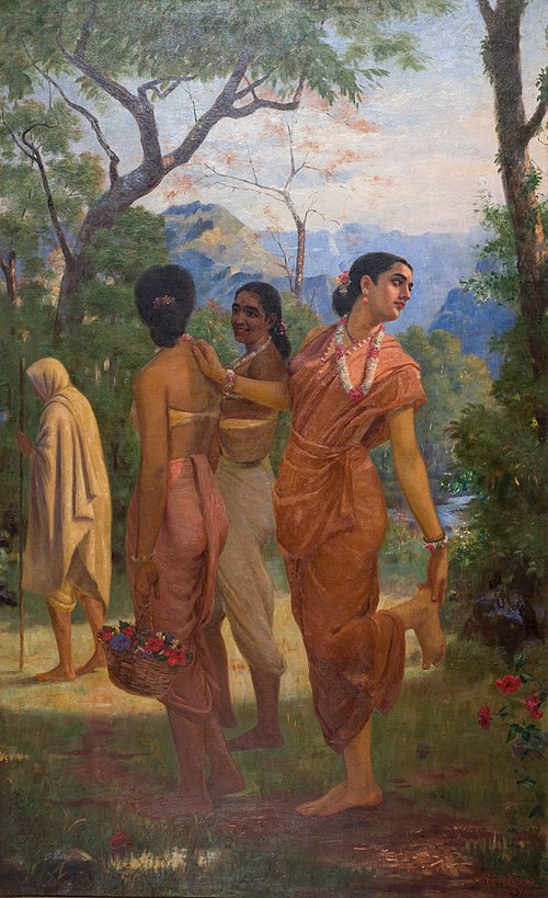 Shakuntala, 1898, Ravi Varmâ