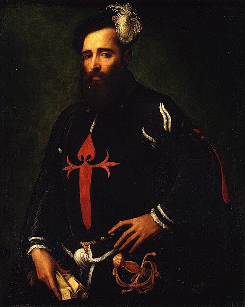 Portrait of a Nobleman in the Knightly Garb of the Order of Santiago, 1550, Nicolò dell'Abbate