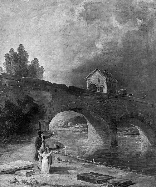 Landschaft mit Brücke, 1804, Nicolò dell'Abbate