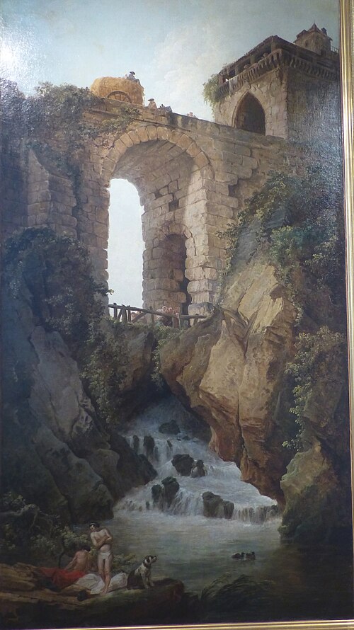 Le Grand Pont ou Le Torrent, 1750, Nicolò dell'Abbate