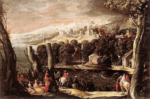 Stag Hunt, 1550, Nicolò dell'Abbate
