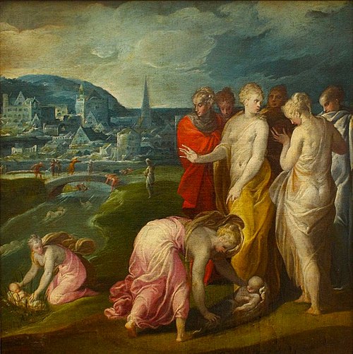 Moïse sauvé des eaux, 1575, Nicolò dell'Abbate