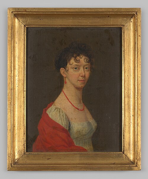 Portrait of Gijsberta Maria Carolina barones van Spaen vrouwe van Rosande, 1802, Narcisse Garnier