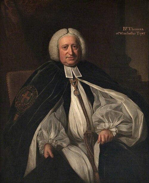 John Thomas (1696–1781), Bishop of Winchester, 1761, Nathaniel Dance-Holland