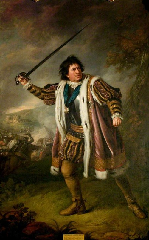 David Garrick (1717–1779), as Richard III (from Shakespeare's 'Richard III'), 1771, Nathaniel Dance-Holland