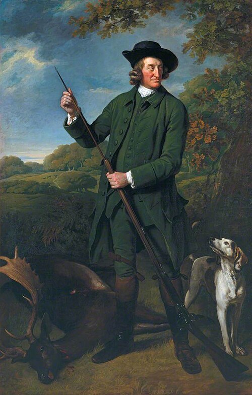 Thomas Nuthall with a Dog and Gun, , Nathaniel Dance-Holland