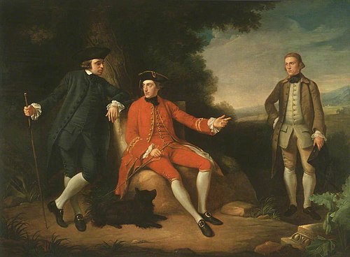 William Weddell (1736-1792), The Reverend William Palgrave (c. 1735 - 1799) and Mr L'Anson in Rome, 1765, Nathaniel Dance-Holland