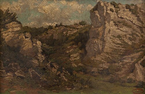 Rock landscape, 1879, Théodore Baron