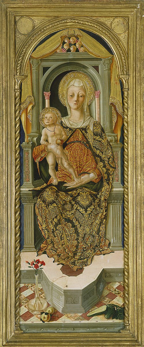 Madonna and Child Enthroned, 1490, Nicola di Maestro Antonio d'An