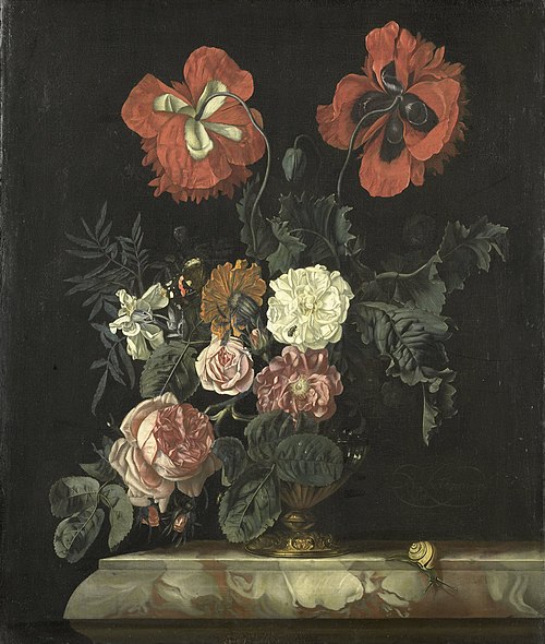 Still life with flowers, 1667, Nicolaes Lachtropius