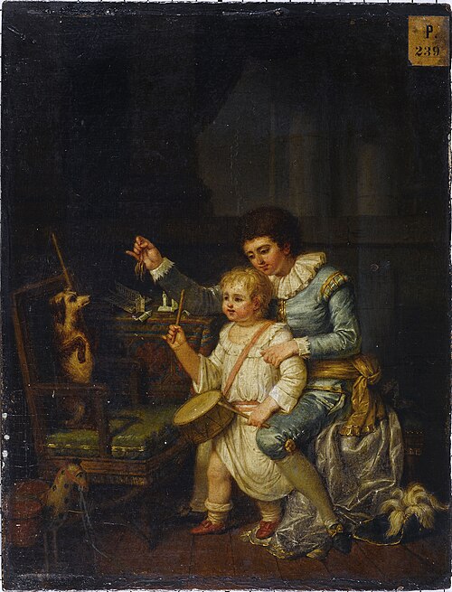 Enfants jouant avec un chien, 1783, Nicolas-André Monsiau