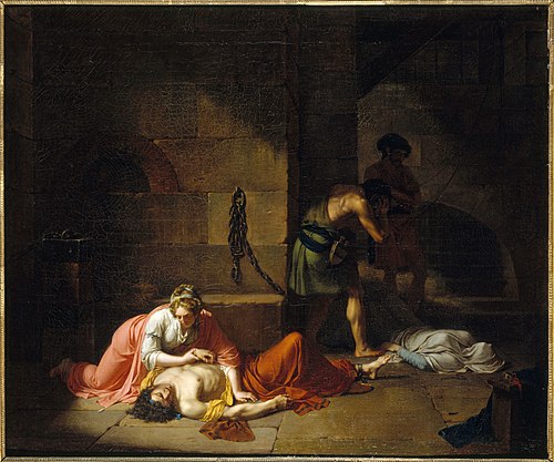 La Mort d'Agis, 1789, Nicolas-André Monsiau