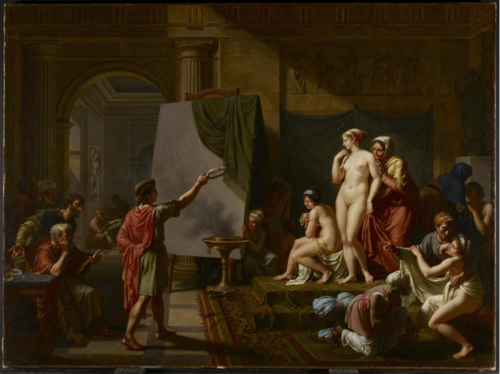 Zeuxis choisissant des modèles, 1797, Nicolas-André Monsiau