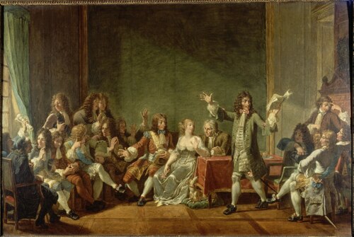 Molière lisant Tartuffe chez Ninon de Lenclos, 1802, Nicolas-André Monsiau