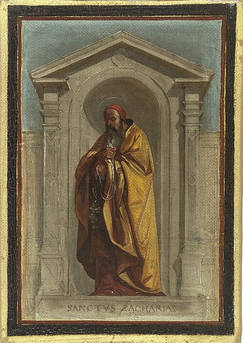 Esquisse pour l'église Notre-Dame-de-Bonne-Nouvelle : Saint Zaccharie, 1840, Nicolas-Auguste Hesse