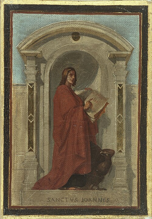 Esquisse pour l'église Notre-Dame-de-Bonne-Nouvelle : Saint Jean, 1840, Nicolas-Auguste Hesse