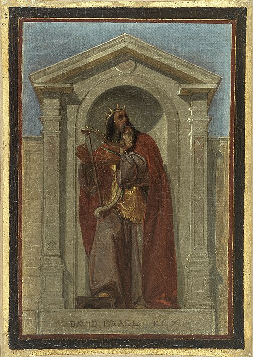 Esquisse pour l'église Notre-Dame-de-Bonne-Nouvelle : David, roi d'Israël, 1840, Nicolas-Auguste Hesse