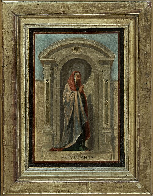 Esquisse pour l'église Notre-Dame-de-Bonne-Nouvelle : Sainte Anne, 1840, Nicolas-Auguste Hesse