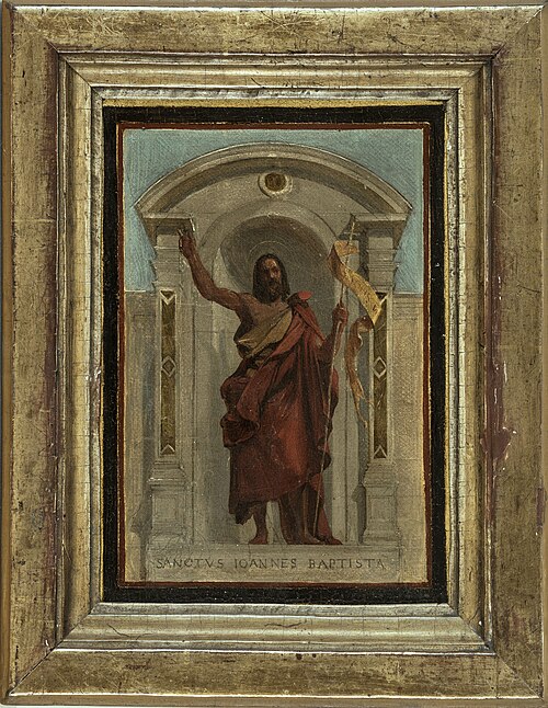 Esquisse pour l'église Notre-Dame-de-Bonne-Nouvelle : Saint Jean-Baptiste, 1840, Nicolas-Auguste Hesse