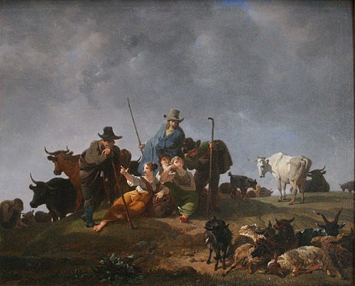 Bergers au repos, , Nicolas Antoine Taunay
