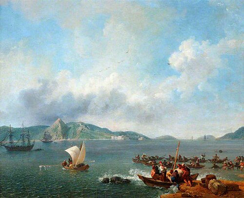Coast Scene, Rio de Janeiro, 1817, Nicolas Antoine Taunay