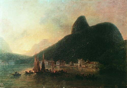 View of Botafogo cove, 1816, Nicolas Antoine Taunay