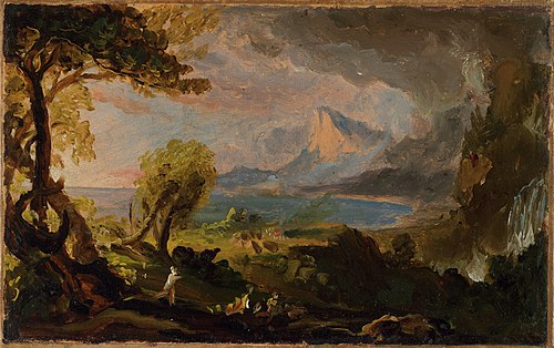 The Course of Empire–The Savage State, 1834, Thomas Cole