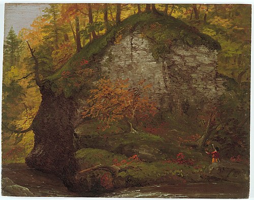Watkins Glen; verso: Landscape, , Thomas Cole