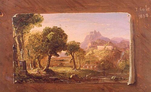 Study for "Dream of Arcadia", 1838, Thomas Cole