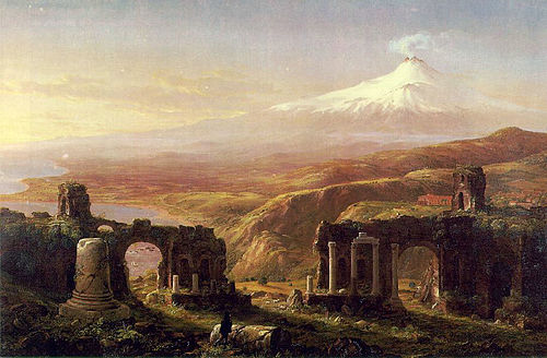 Mount Aetna from Taormina, 1843, Thomas Cole