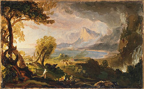 Study for The Course of Empire–The Savage State, 1834, Thomas Cole