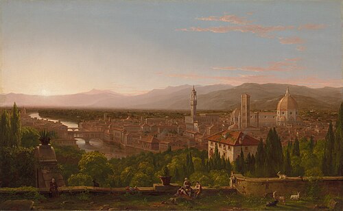 View of Florence, 1837, Thomas Cole
