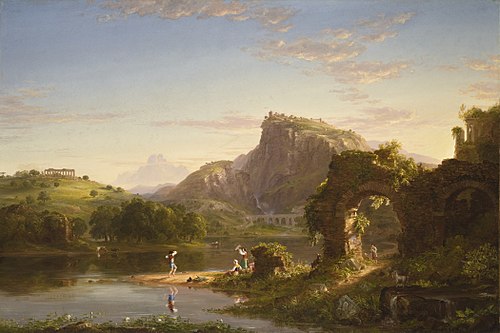 L-Allegro (coucher de soleil italien), 1845, Thomas Cole