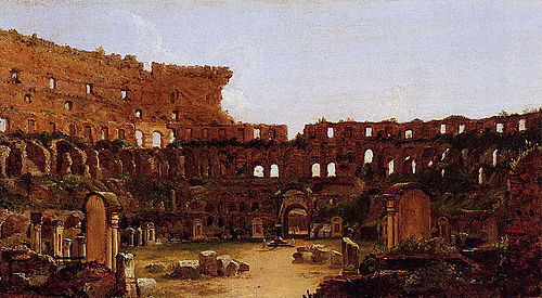 Interior of the Colosseum, Rome, 1832, Thomas Cole