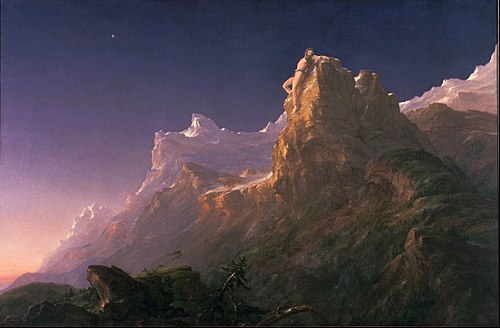 Prométhée enchaîné, 1847, Thomas Cole